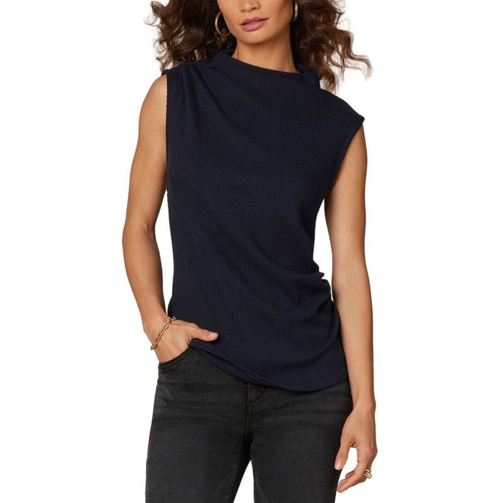 Wit & Wisdom Womens  Petite Asymmetrical Pleat Tank